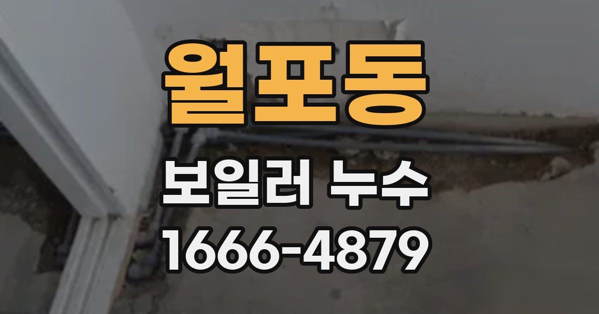월포동 보일러 누수