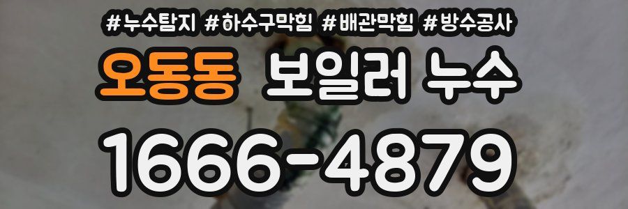오동동 보일러 누수