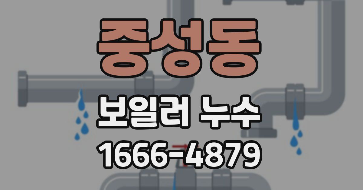 중성동 보일러 누수