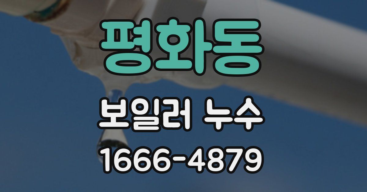 평화동 보일러 누수