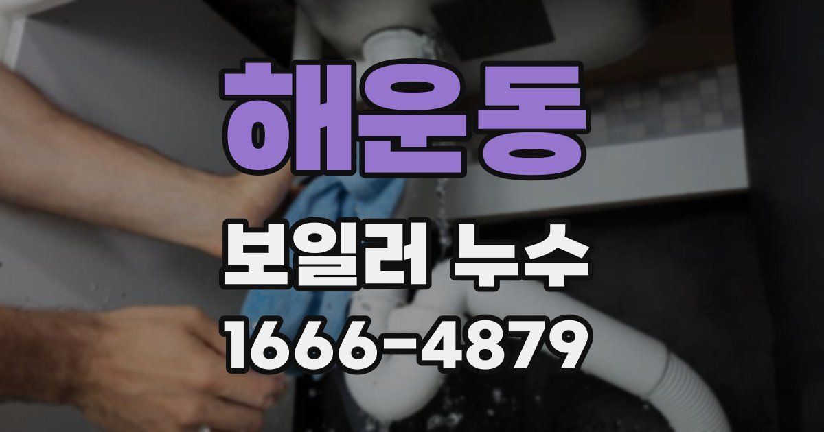 해운동 보일러 누수