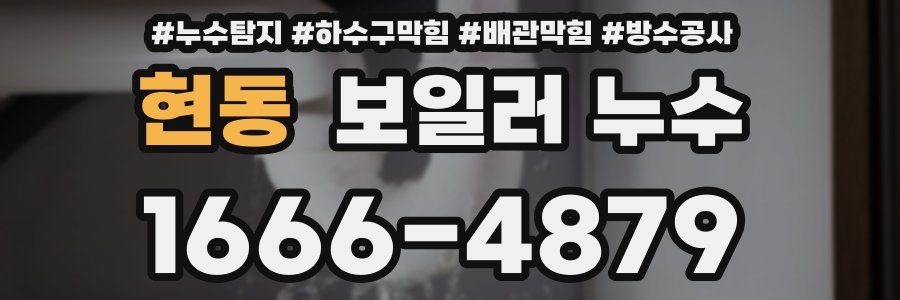 현동 보일러 누수