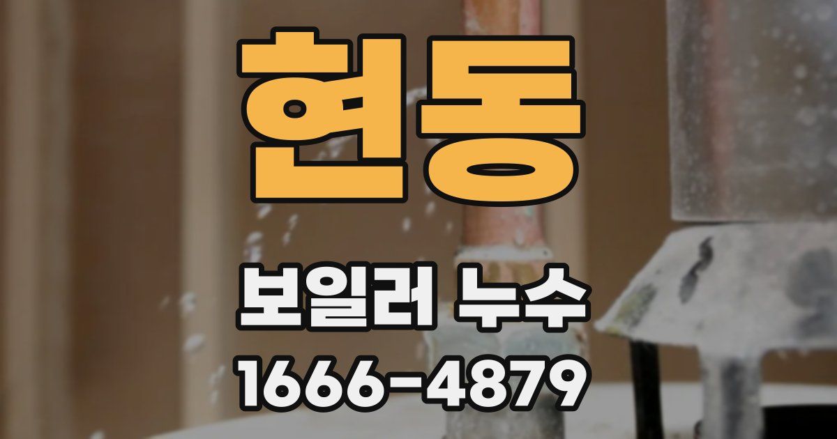 현동 보일러 누수