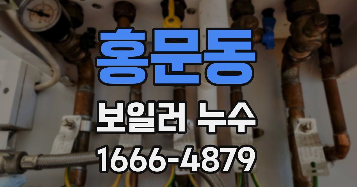 홍문동 보일러 누수