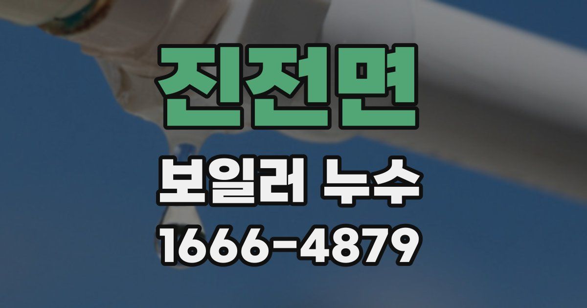 진전면 보일러 누수