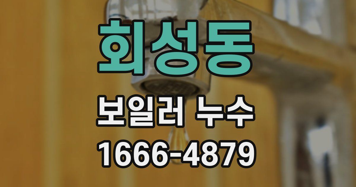 회성동 보일러 누수