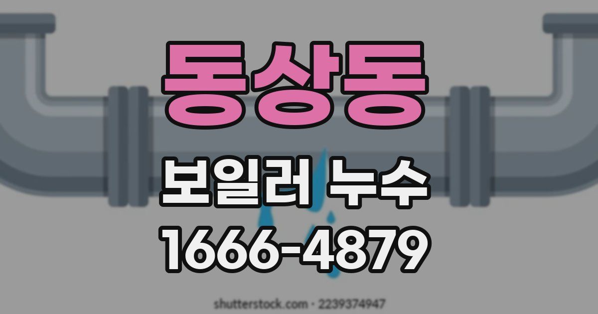 동상동 보일러 누수