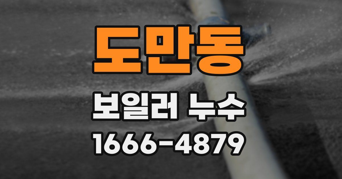 도만동 보일러 누수