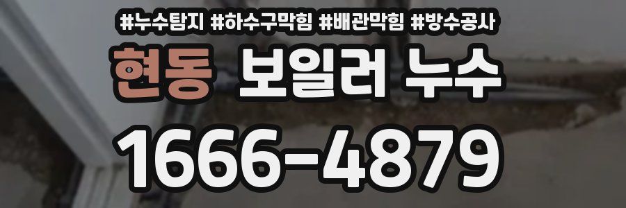 현동 보일러 누수