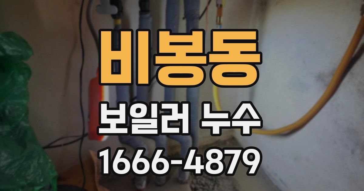 비봉동 보일러 누수