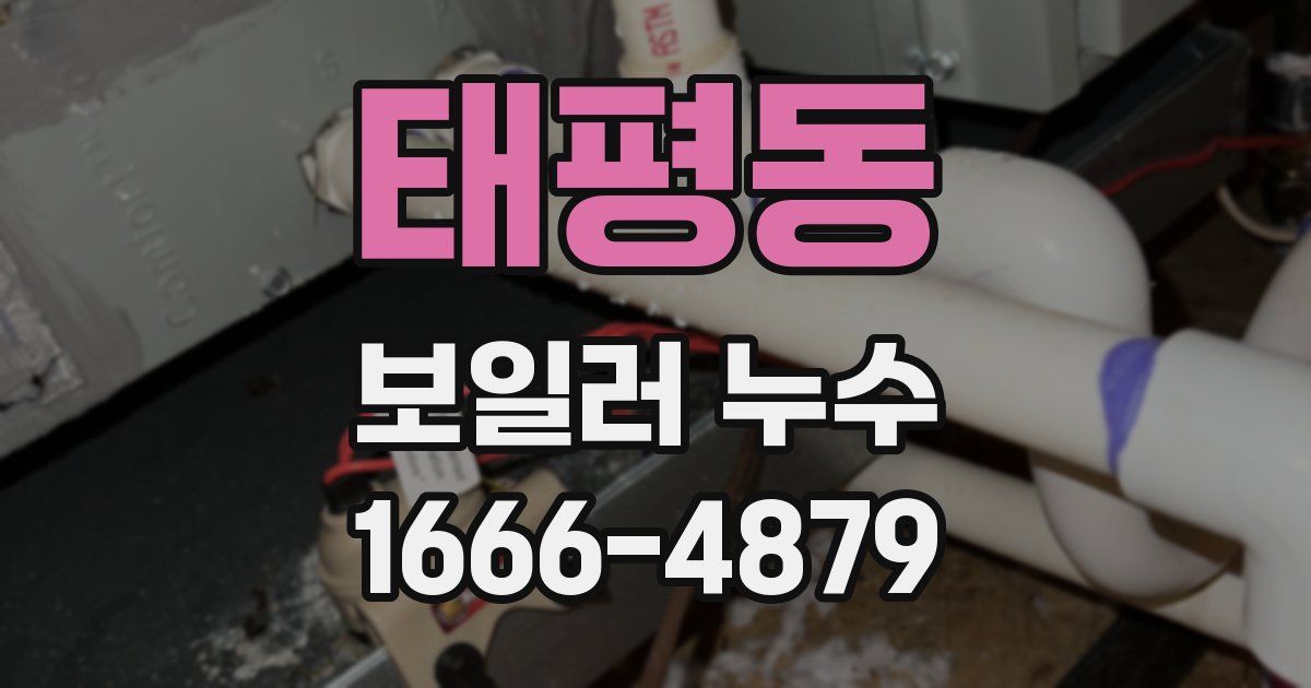 태평동 보일러 누수
