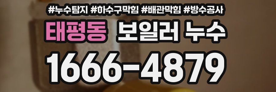 태평동 보일러 누수