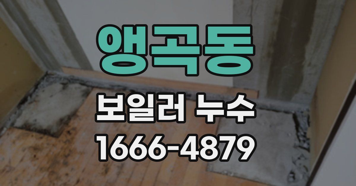 앵곡동 보일러 누수