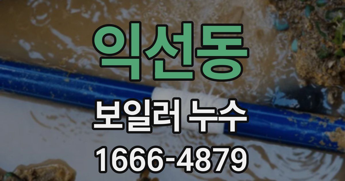 익선동 보일러 누수