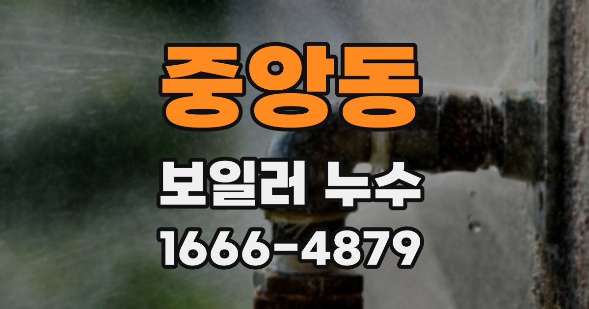중앙동 보일러 누수