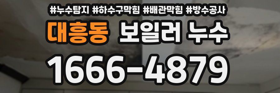 대흥동 보일러 누수