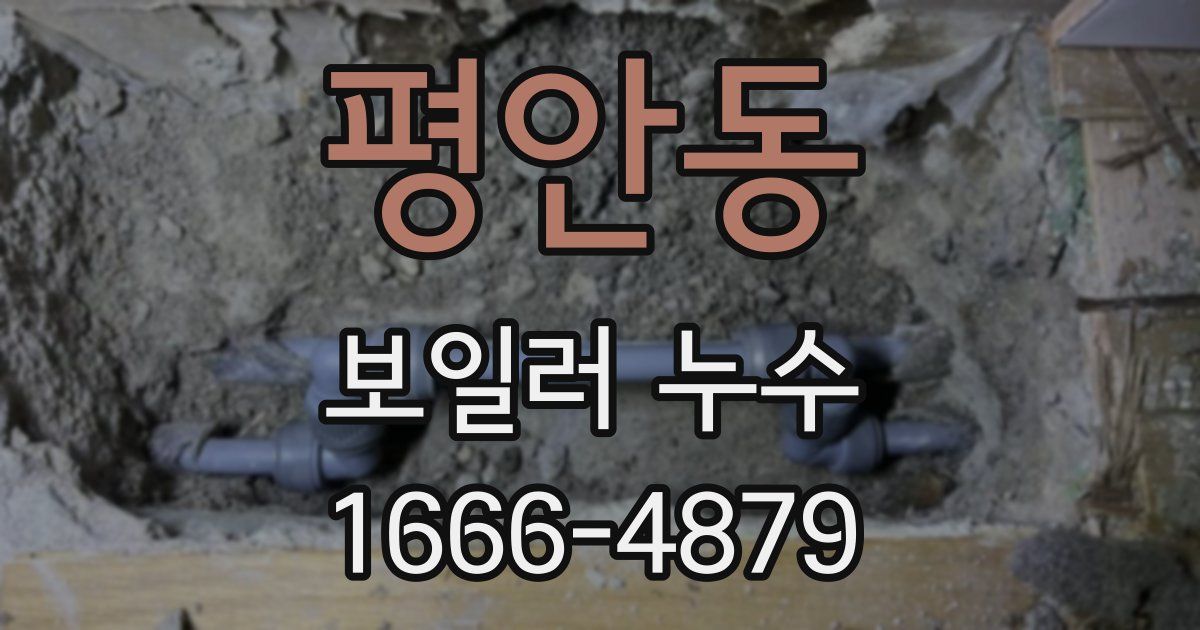 평안동 보일러 누수