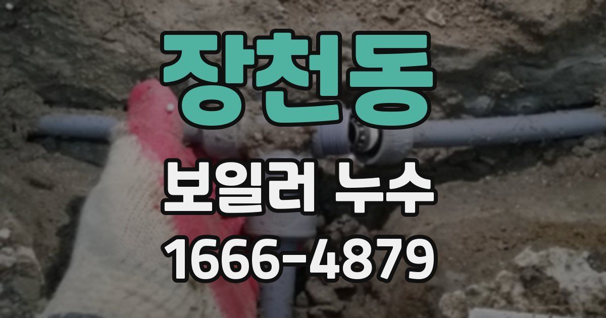 장천동 보일러 누수
