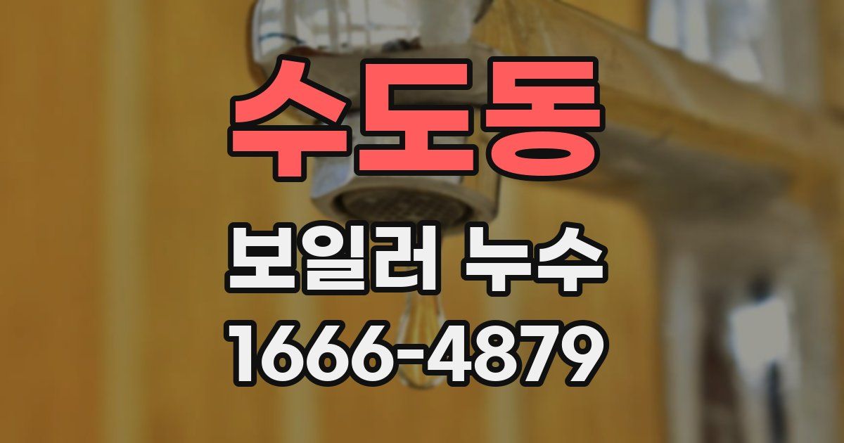 수도동 보일러 누수