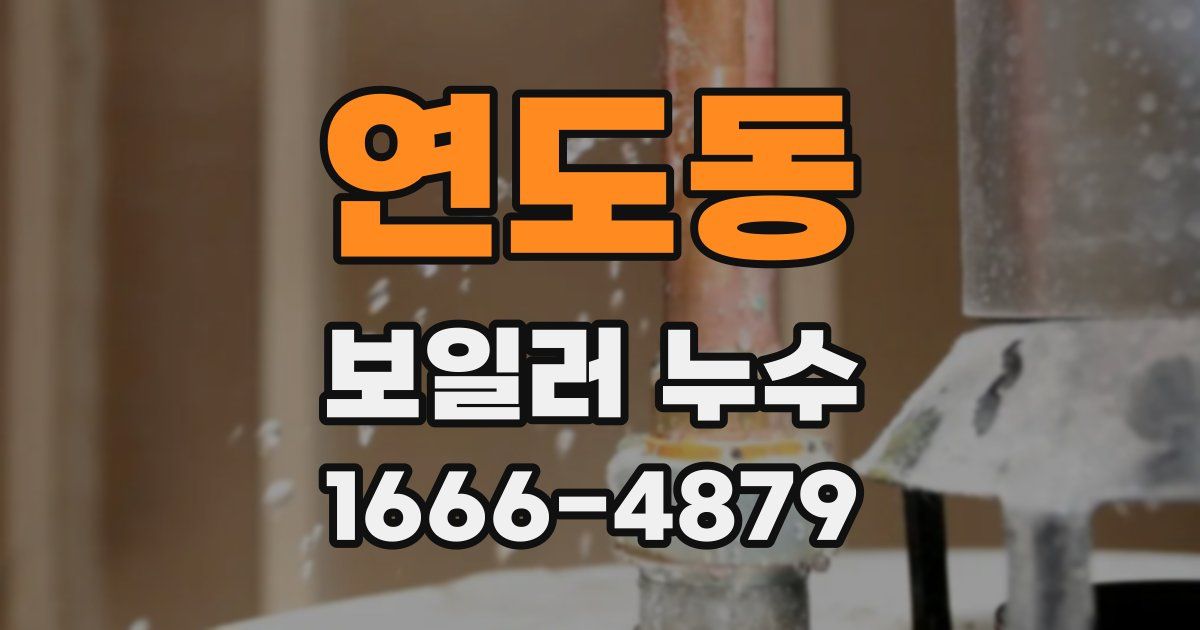 연도동 보일러 누수