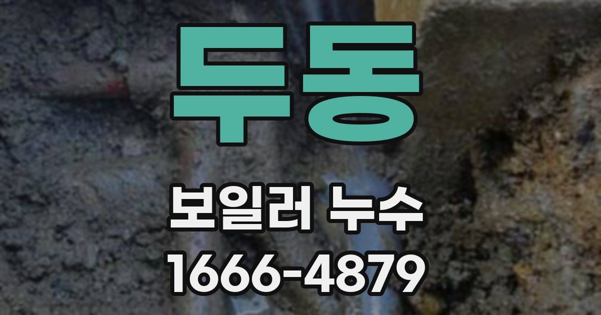 두동 보일러 누수