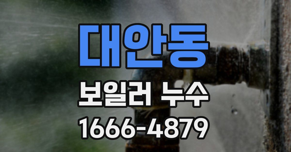 대안동 보일러 누수