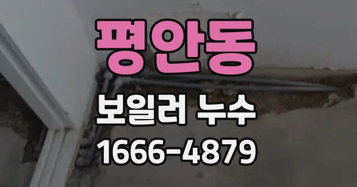 평안동 보일러 누수