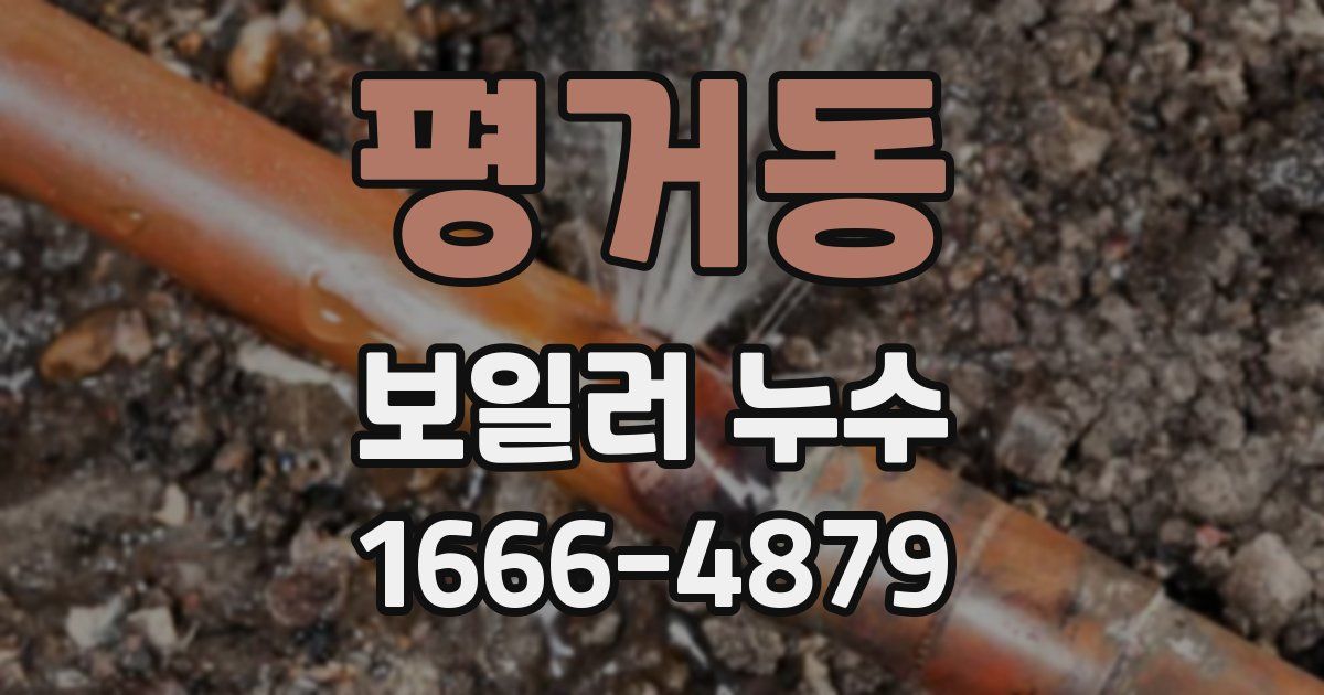 평거동 보일러 누수