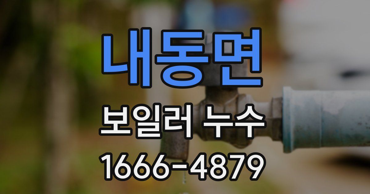 내동면 보일러 누수