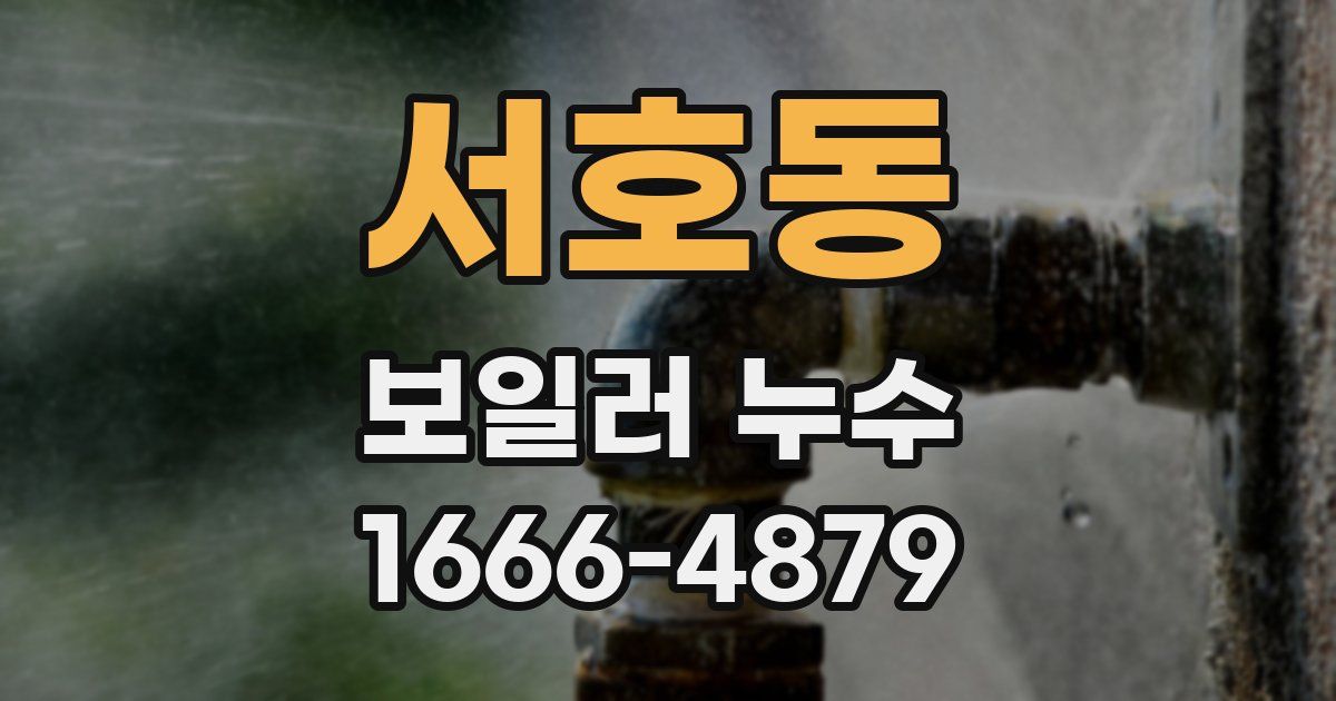 서호동 보일러 누수