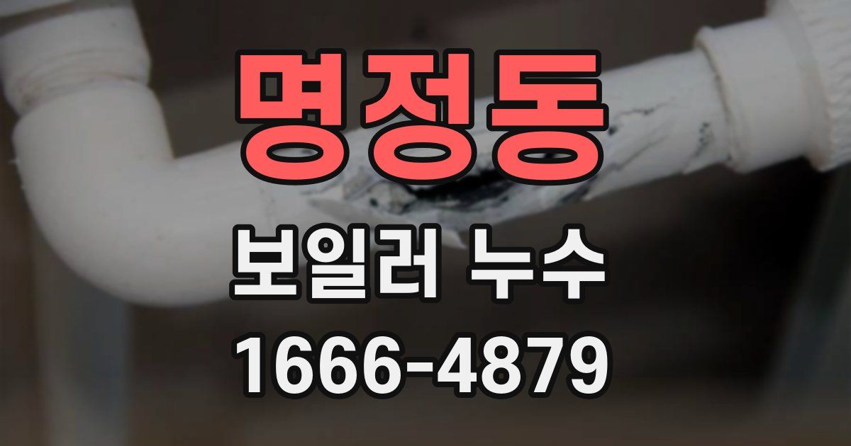명정동 보일러 누수