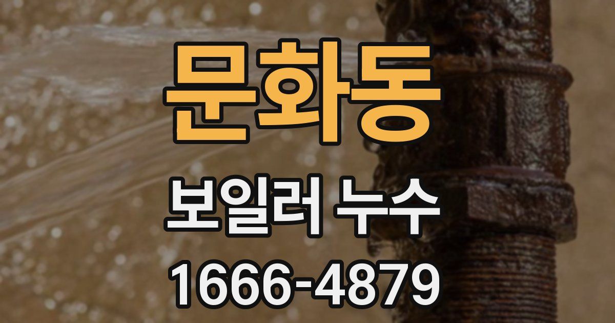 문화동 보일러 누수