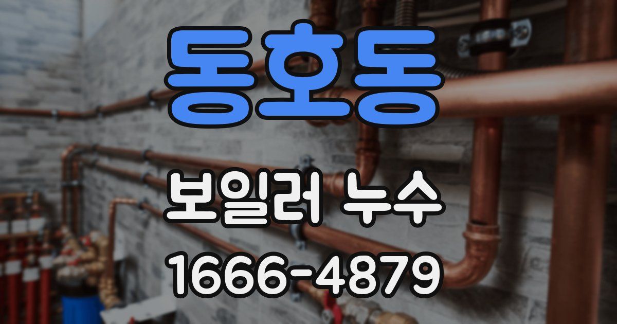 동호동 보일러 누수