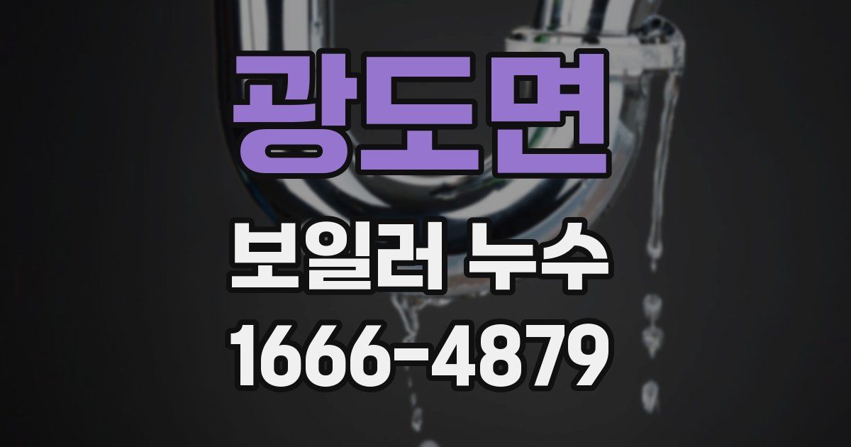 광도면 보일러 누수