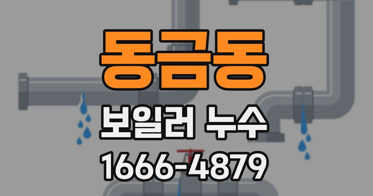 동금동 보일러 누수