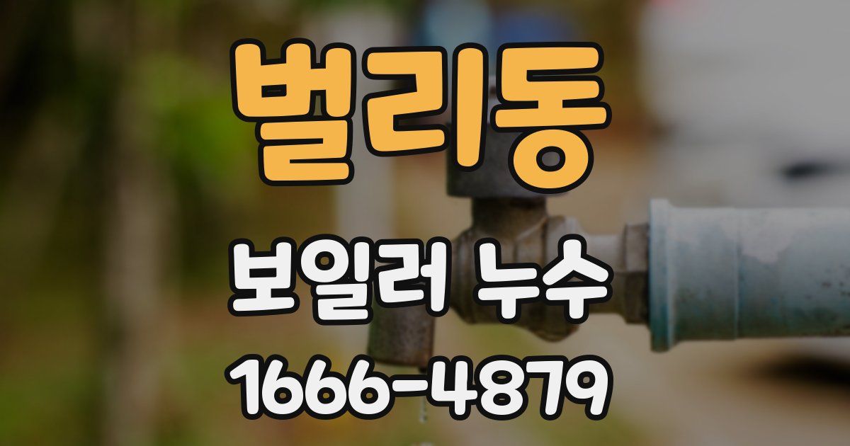 벌리동 보일러 누수