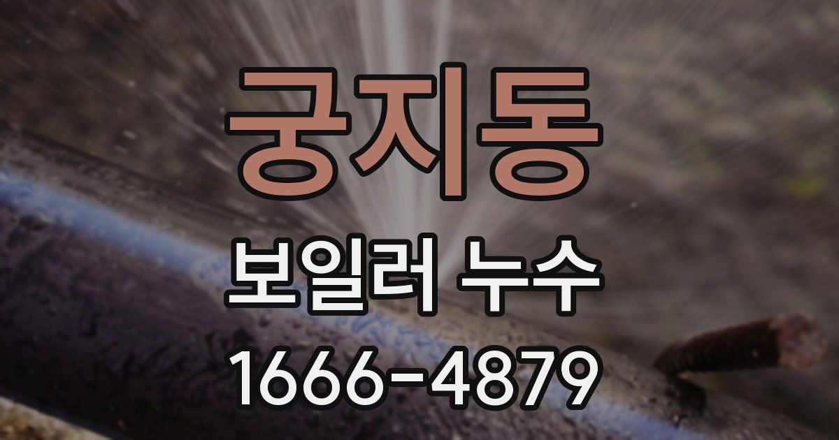 궁지동 보일러 누수