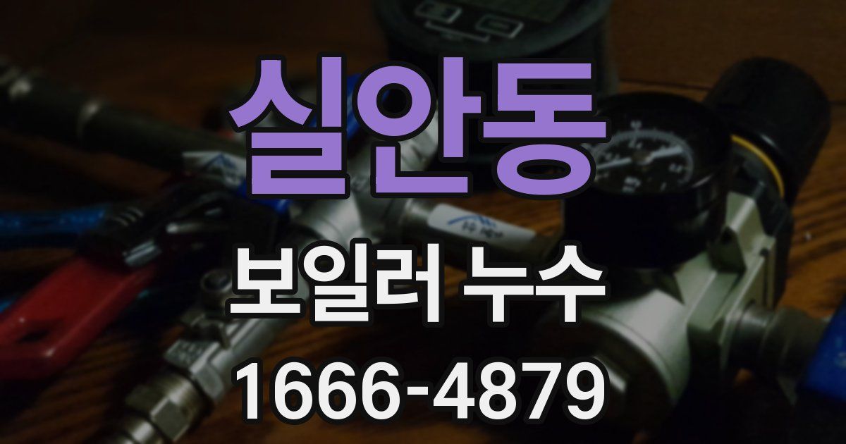 실안동 보일러 누수