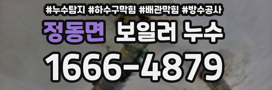 정동면 보일러 누수