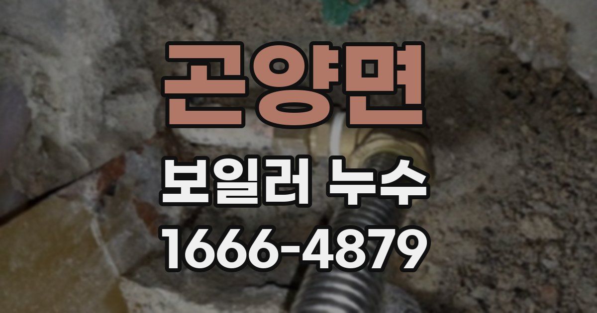 곤양면 보일러 누수
