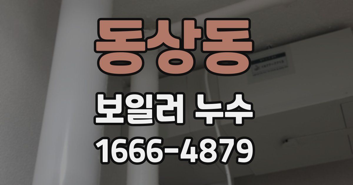 동상동 보일러 누수