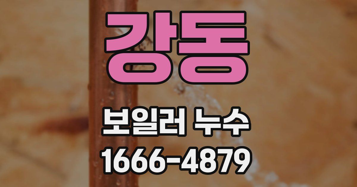 강동 보일러 누수