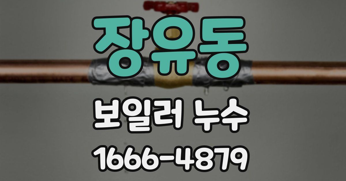 장유동 보일러 누수