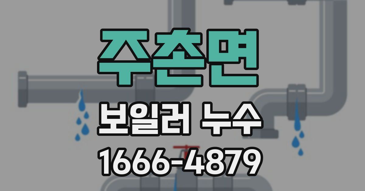 주촌면 보일러 누수