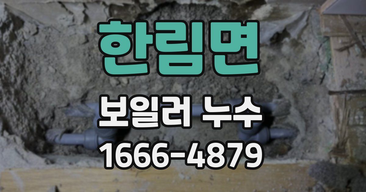 한림면 보일러 누수