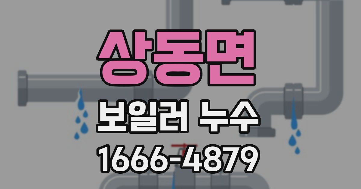 상동면 보일러 누수