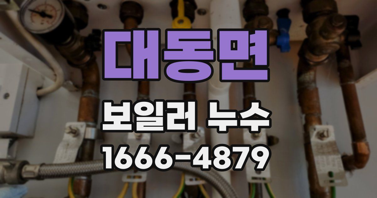대동면 보일러 누수