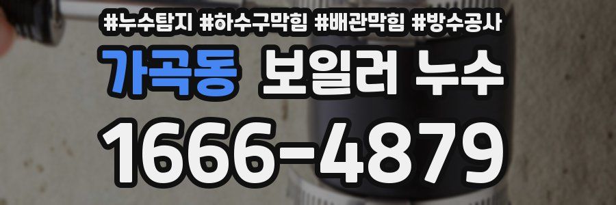 가곡동 보일러 누수
