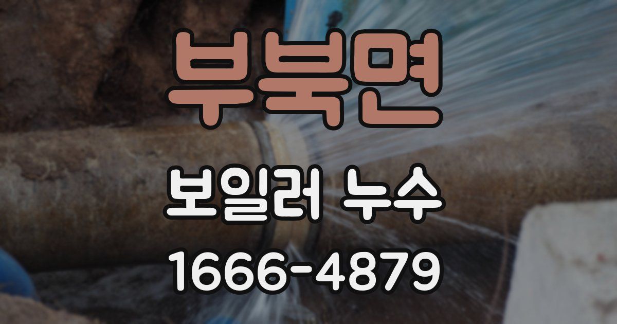 부북면 보일러 누수