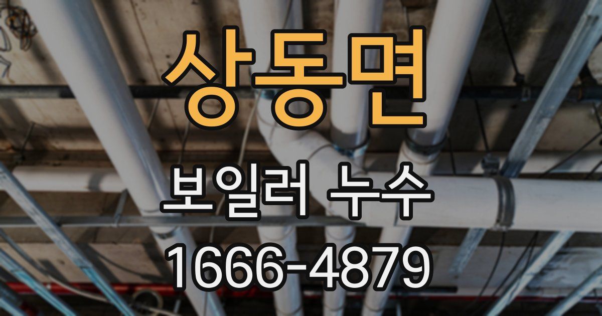 상동면 보일러 누수